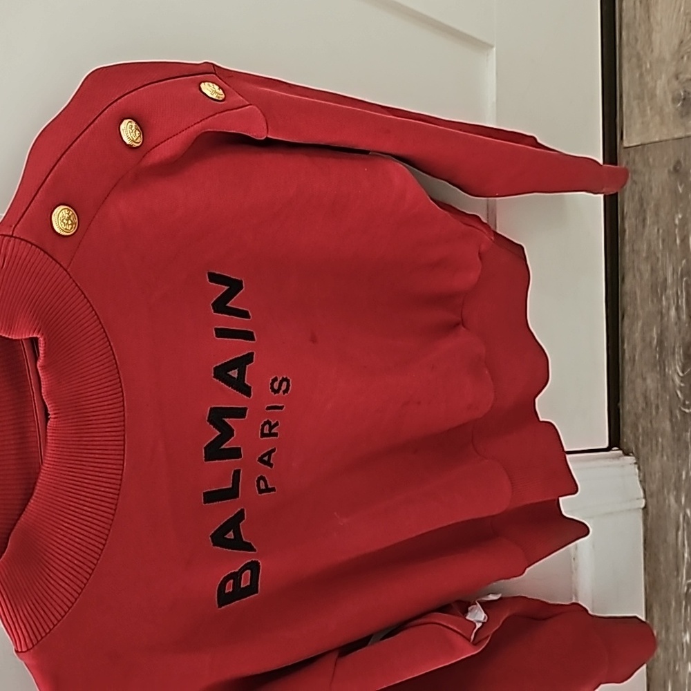 Authentic Balmain girls sweater rust color